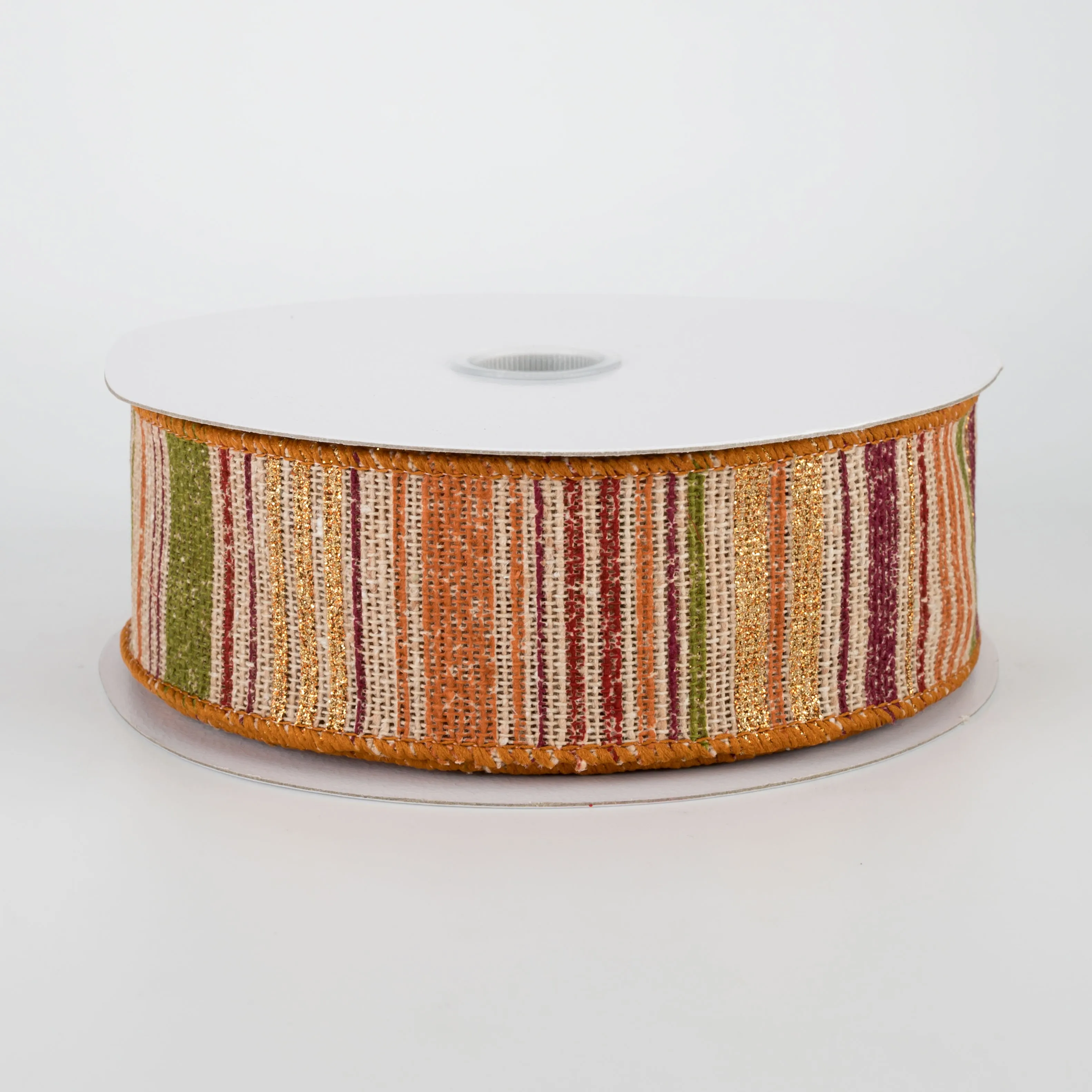 1.5" Fall Textured Gradient Stripe Ribbon (10 Yards)