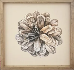 24x24 Textured Pine Cone