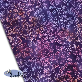 57" Batik Canvas (5oz) - Violetta - Malbec  [ 47" CUT ONLY ]