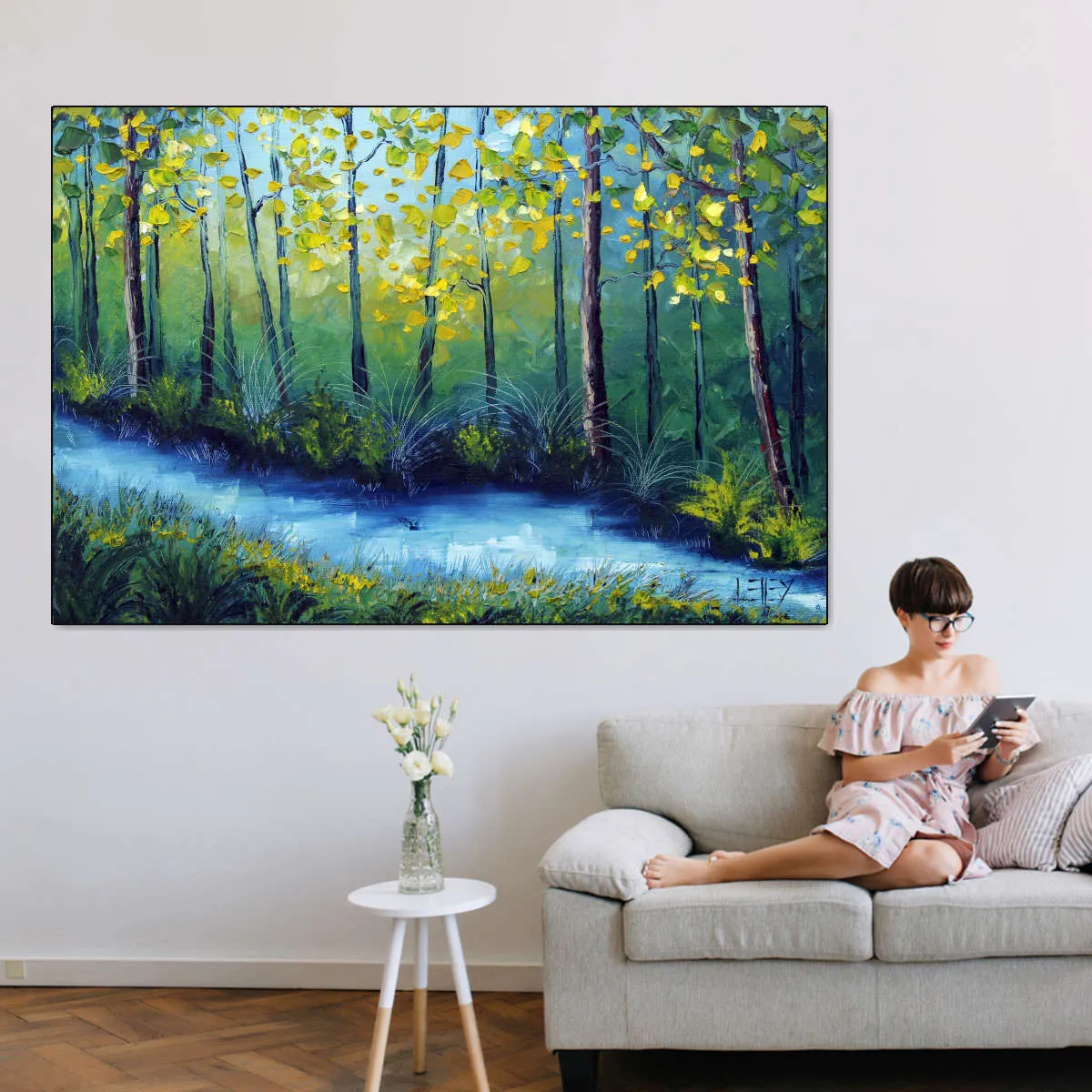 A Blue River Wall Art