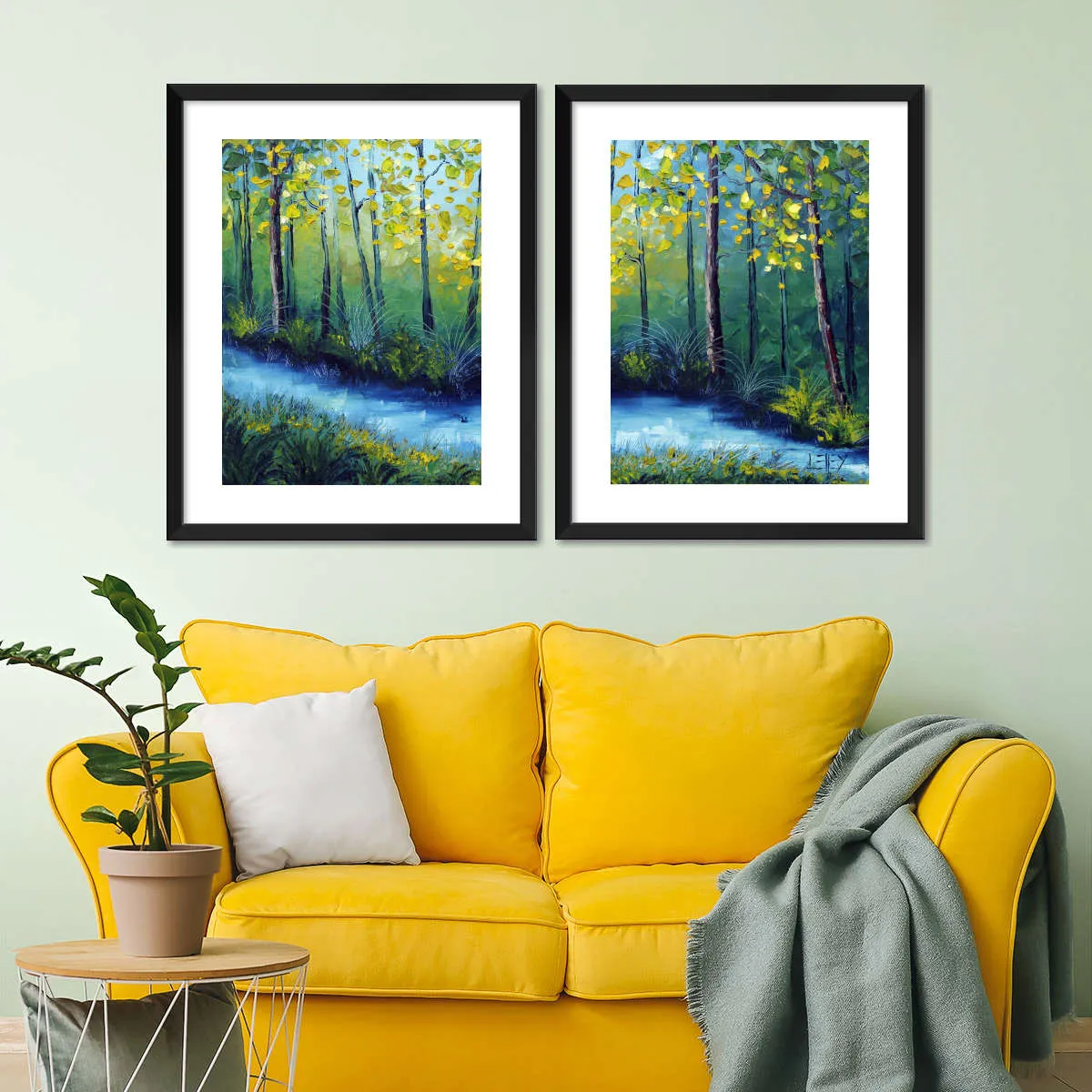 A Blue River Wall Art