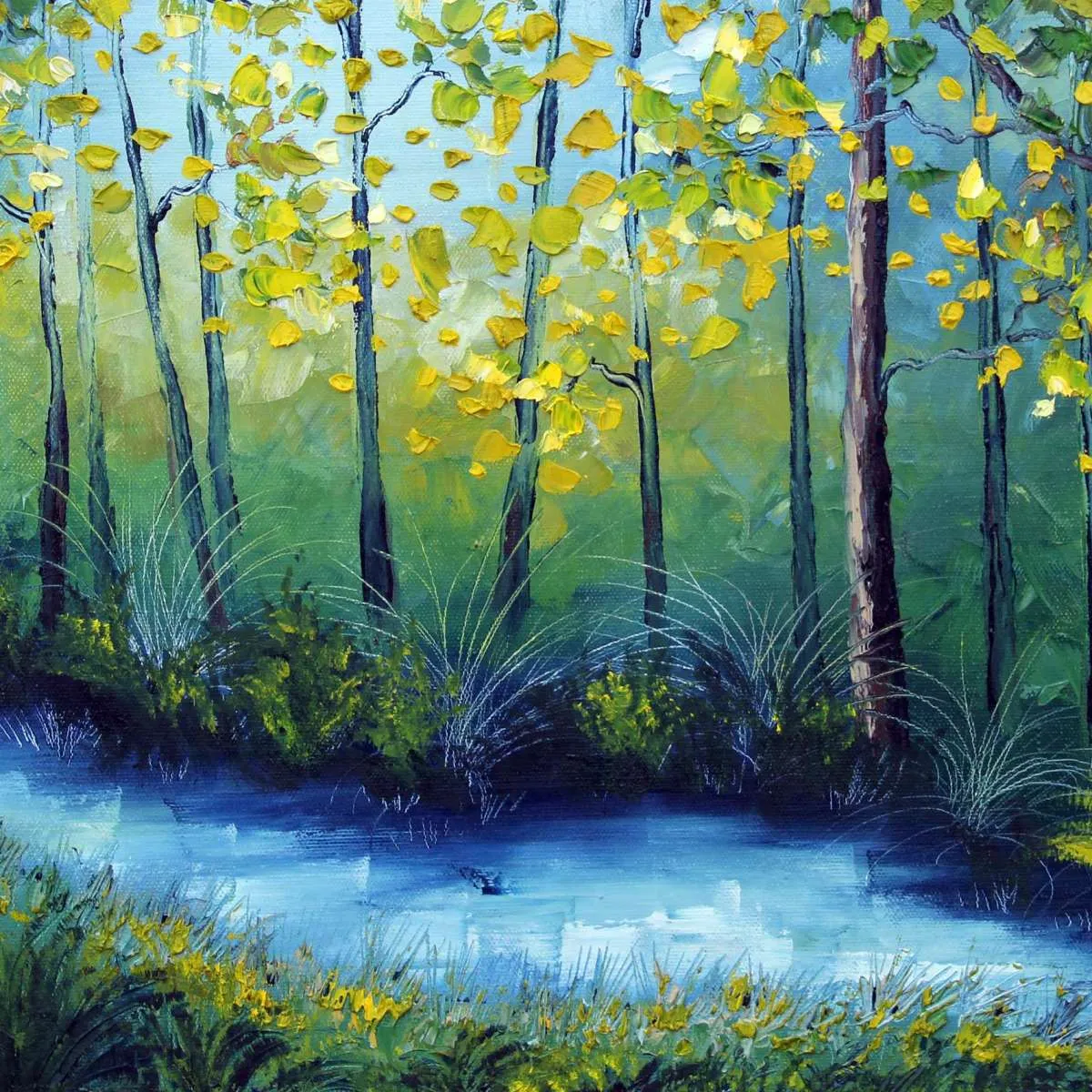 A Blue River Wall Art