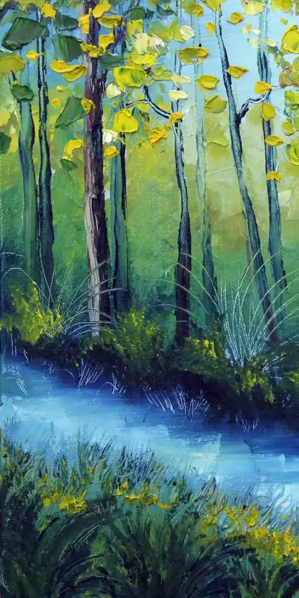 A Blue River Wall Art