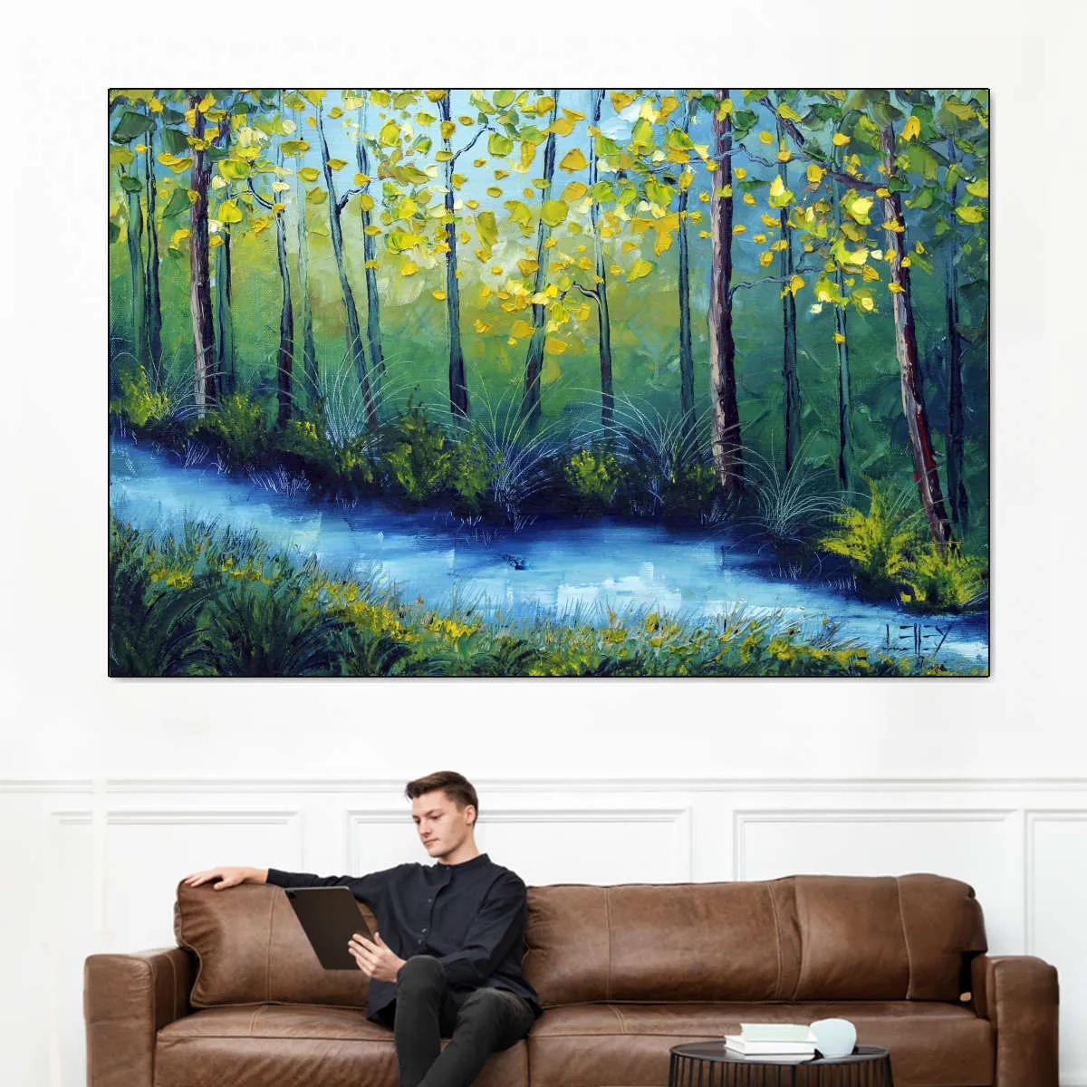 A Blue River Wall Art