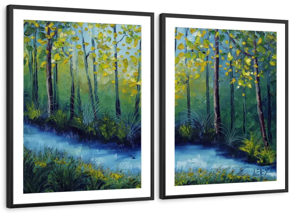 A Blue River Wall Art