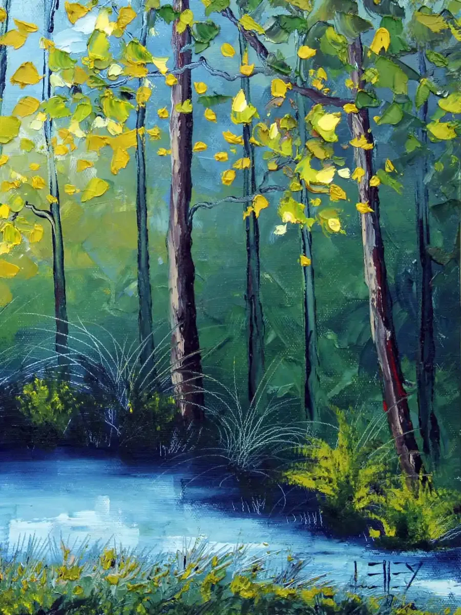 A Blue River Wall Art