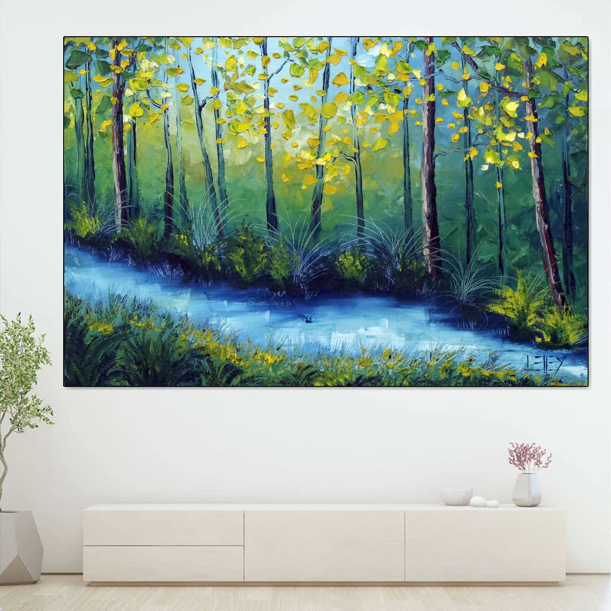 A Blue River Wall Art