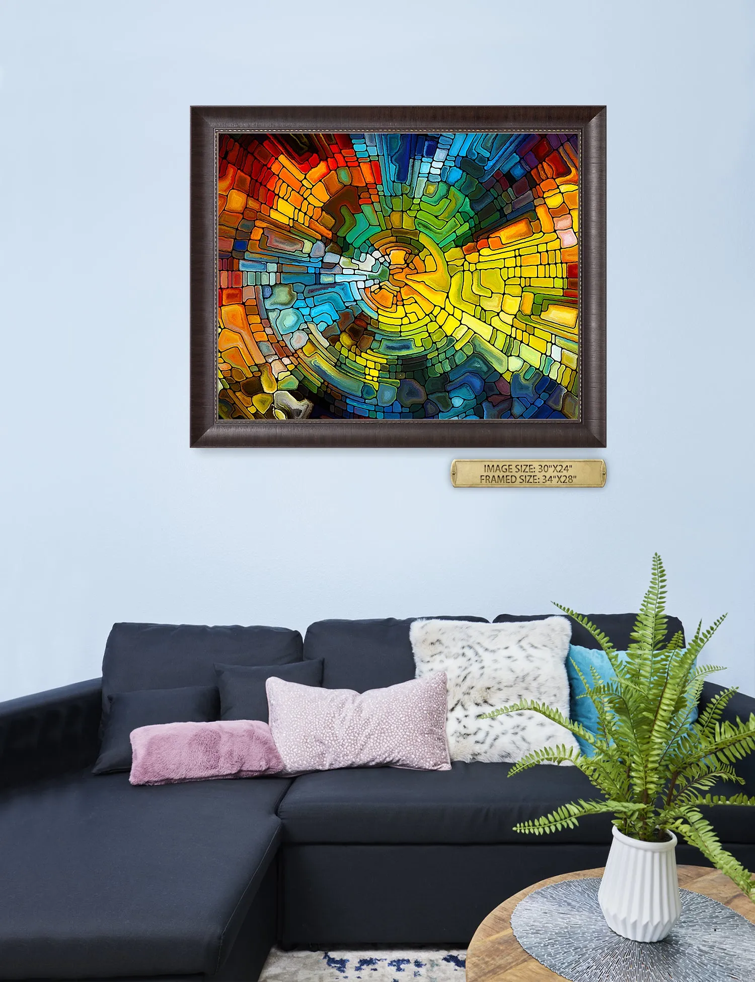 Abstract Art (Stained Glass Pattern).