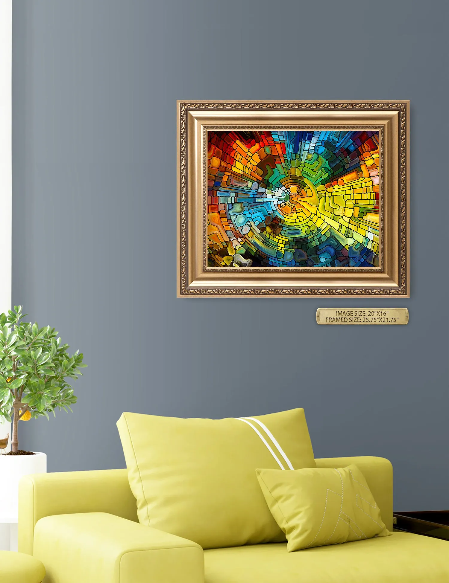 Abstract Art (Stained Glass Pattern).