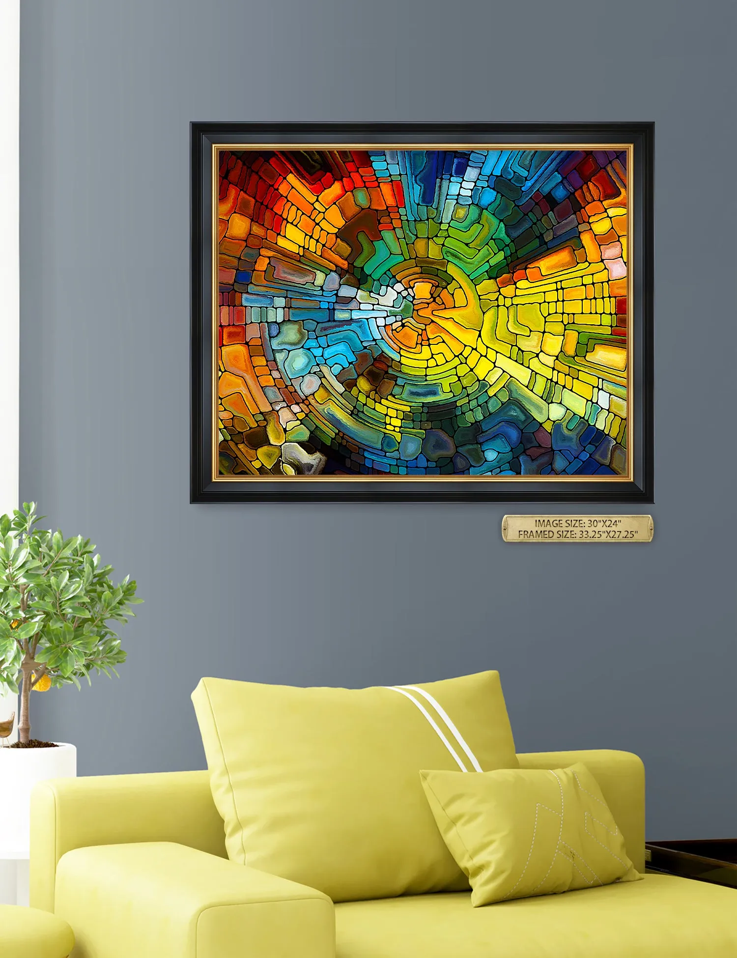 Abstract Art (Stained Glass Pattern).