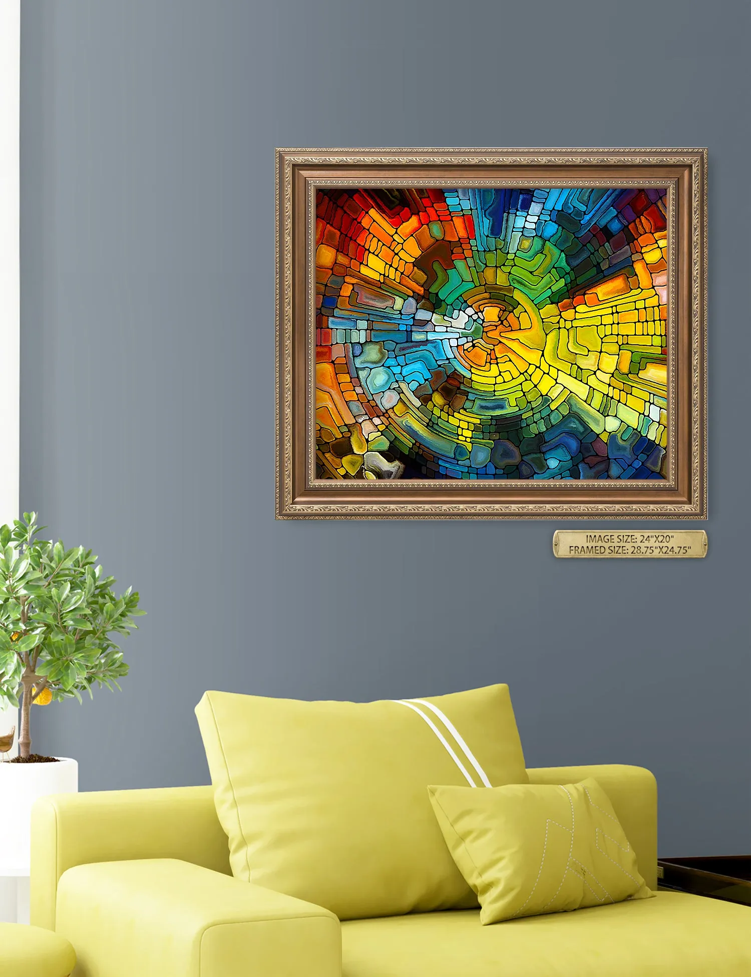 Abstract Art (Stained Glass Pattern).