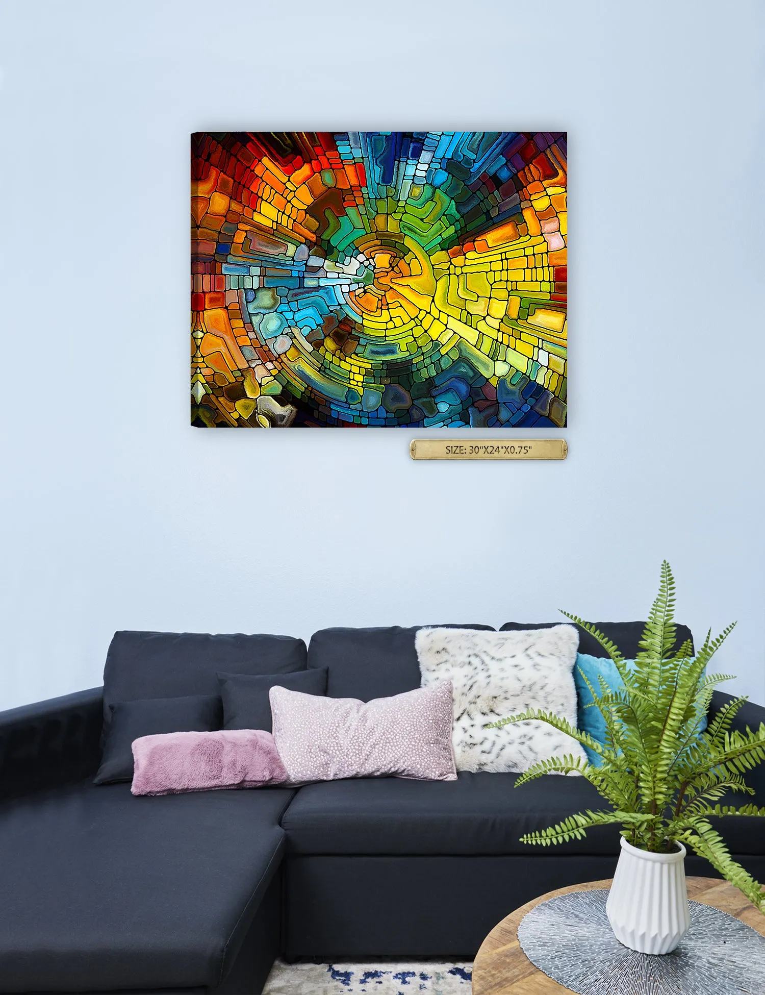 Abstract Art (Stained Glass Pattern).