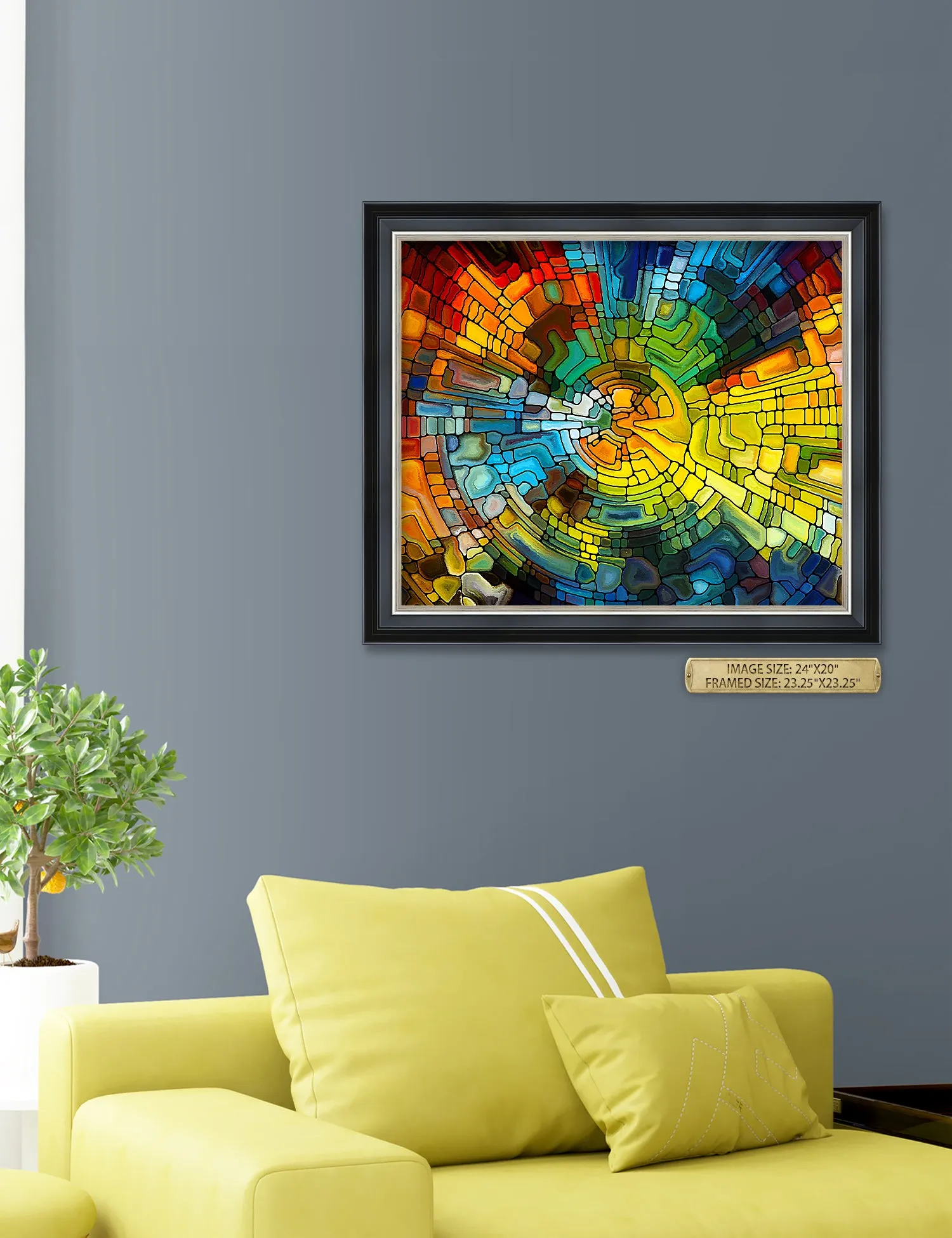 Abstract Art (Stained Glass Pattern).