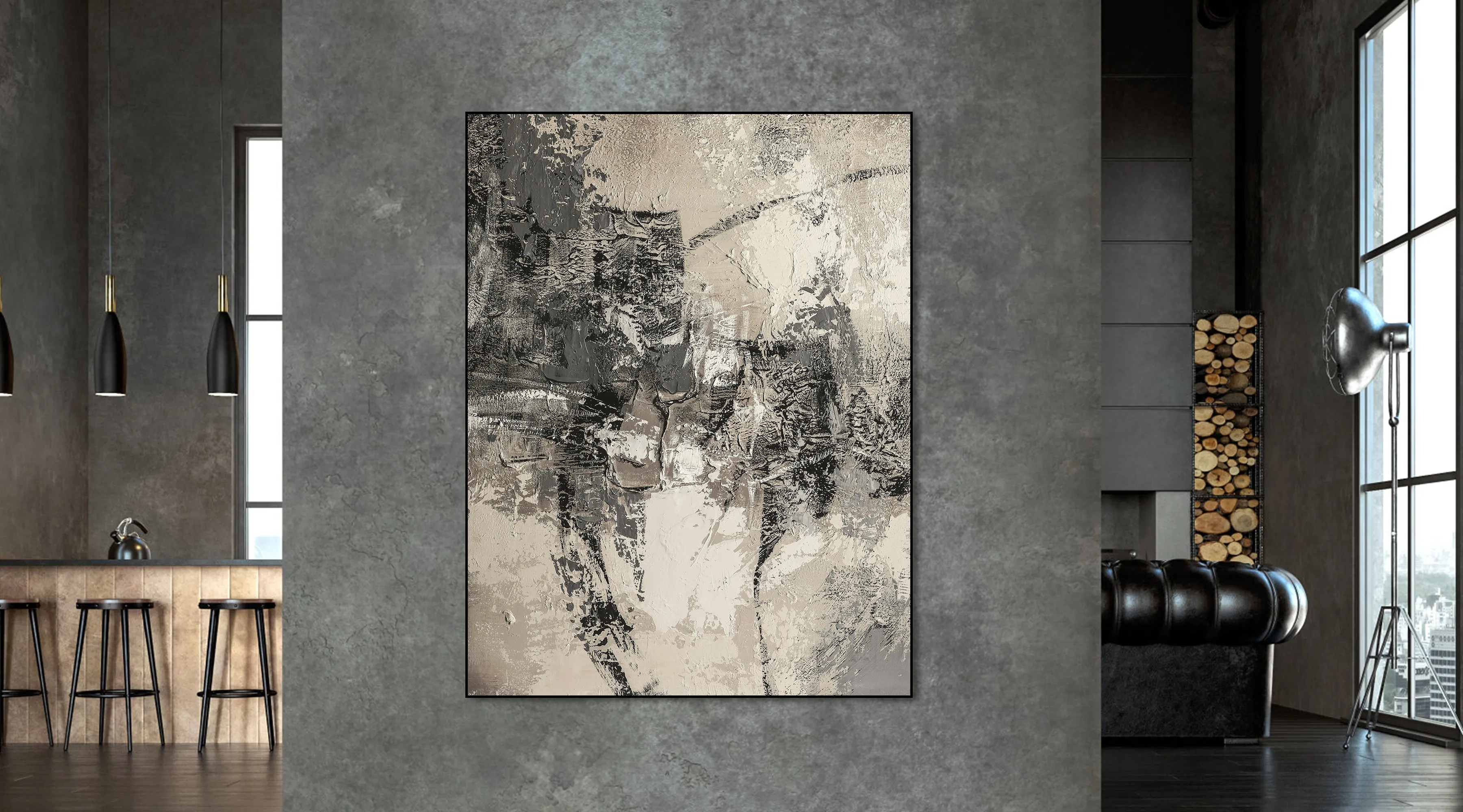 Abstract Tempo in Grayscale"
