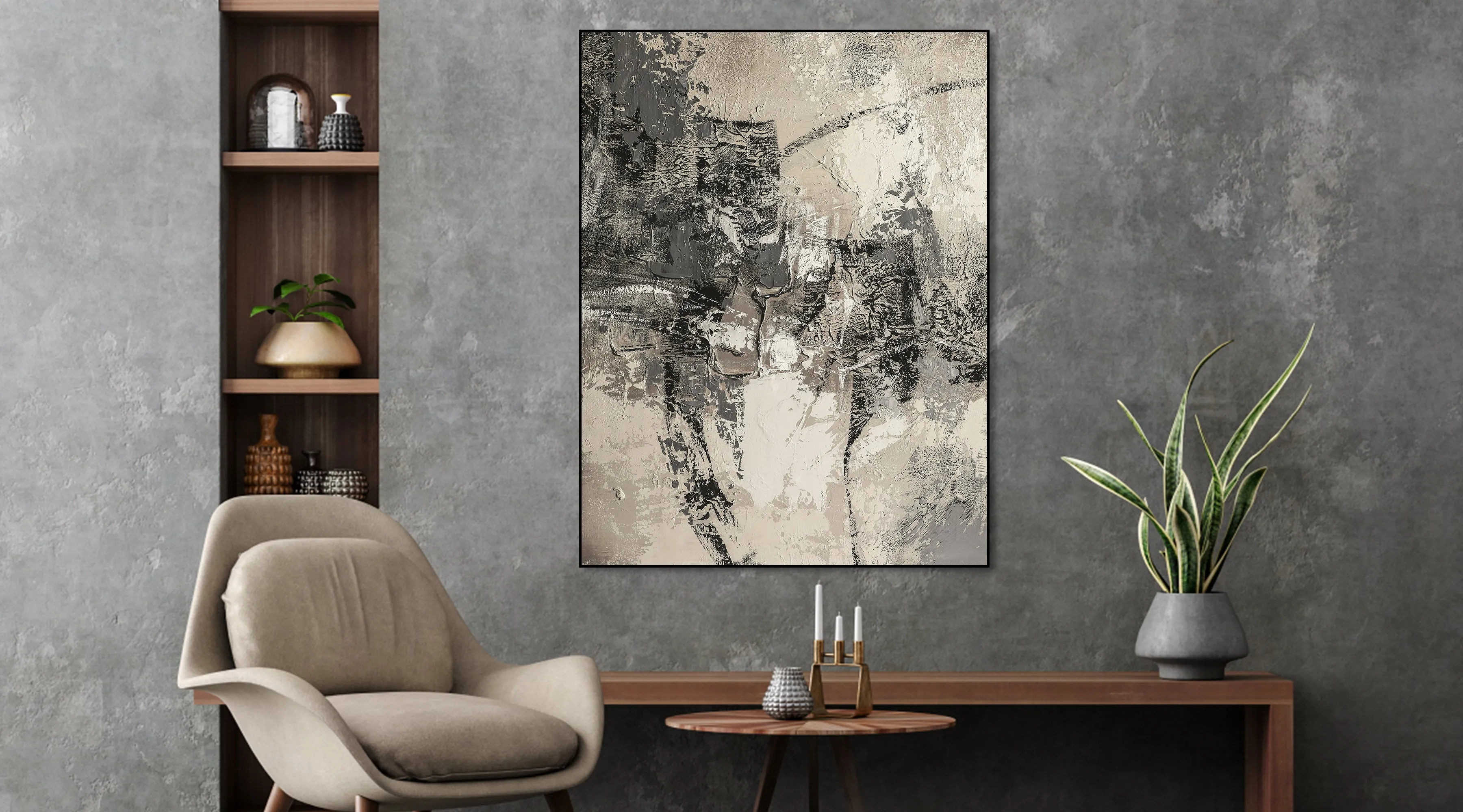 Abstract Tempo in Grayscale"
