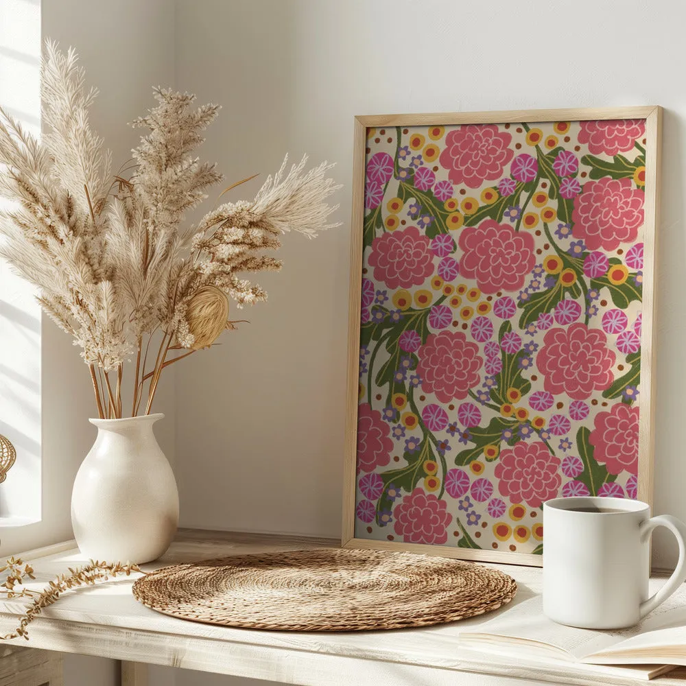 Asters - Stretched Canvas, Poster or Fine Art Print