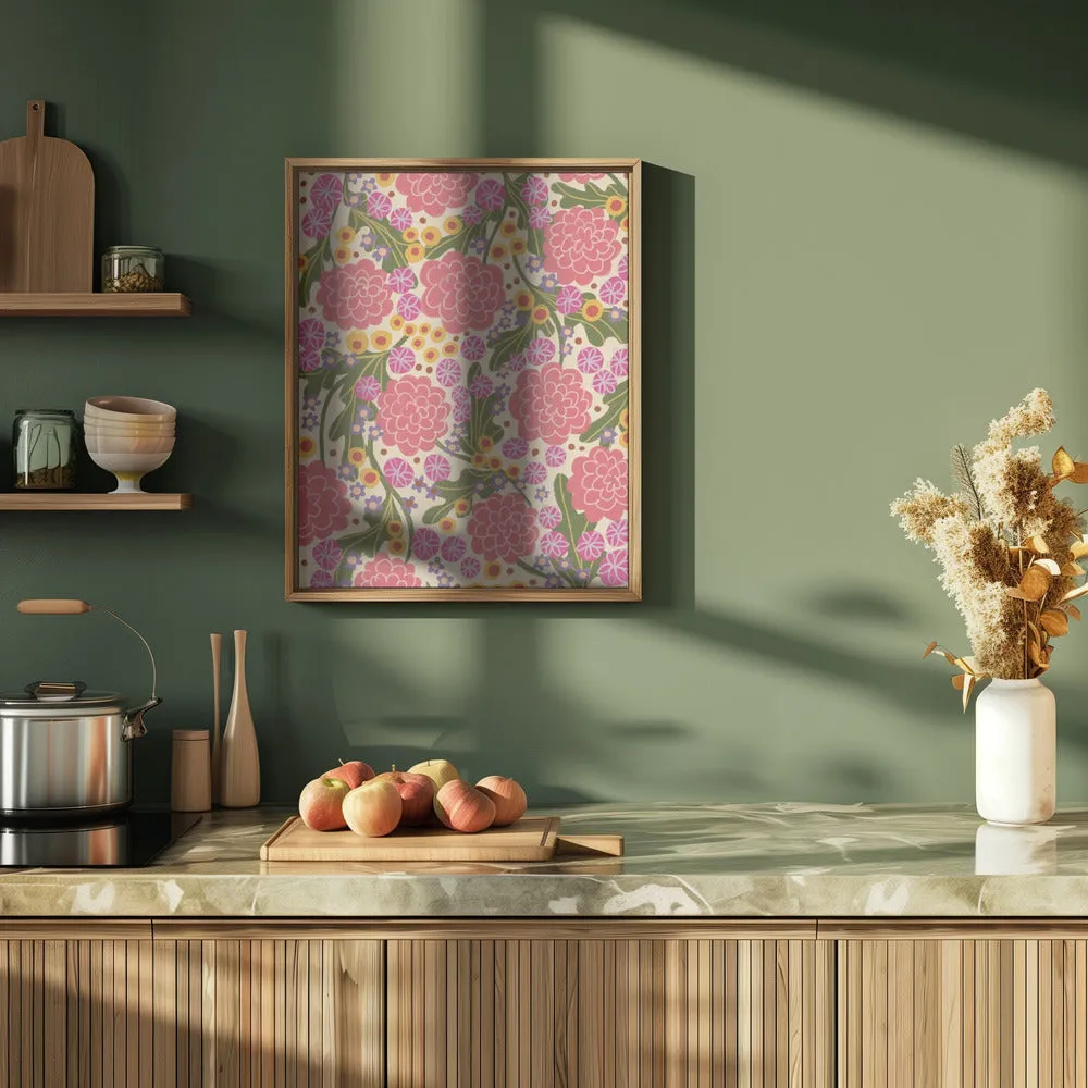 Asters - Stretched Canvas, Poster or Fine Art Print