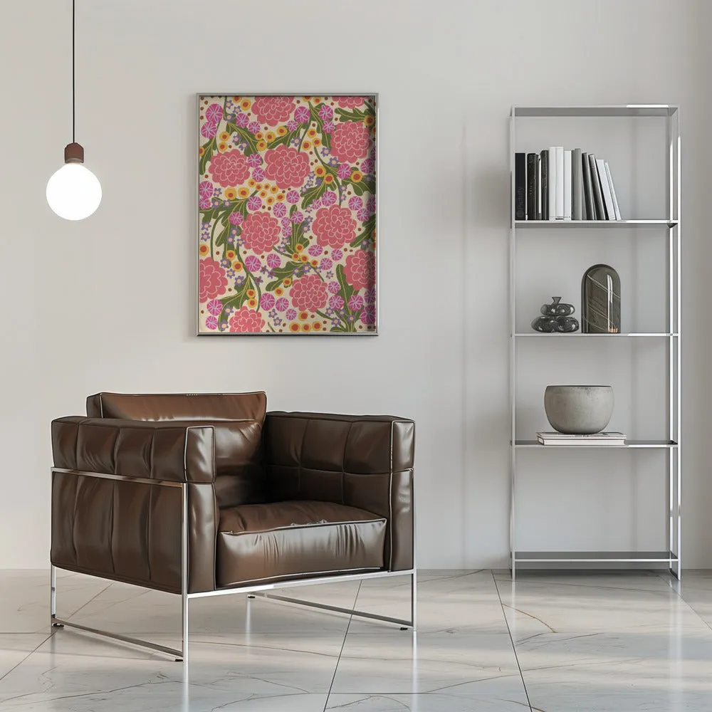 Asters - Stretched Canvas, Poster or Fine Art Print