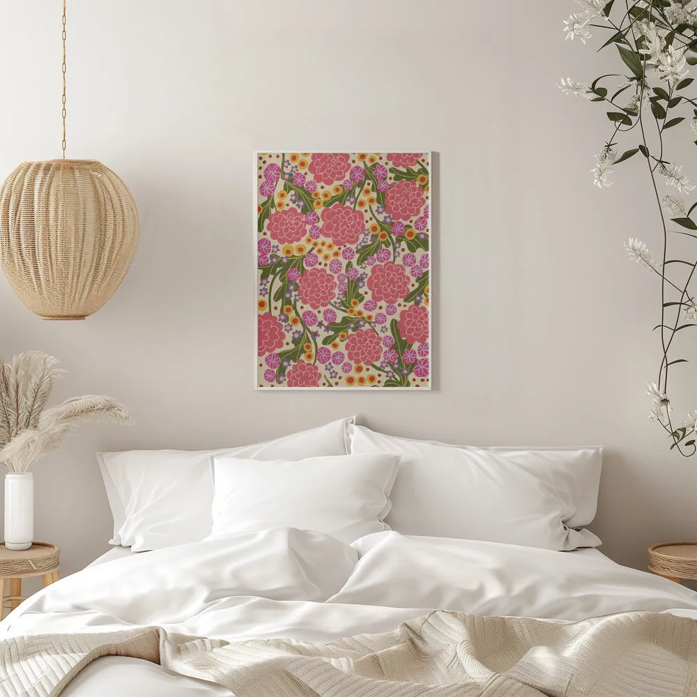 Asters - Stretched Canvas, Poster or Fine Art Print
