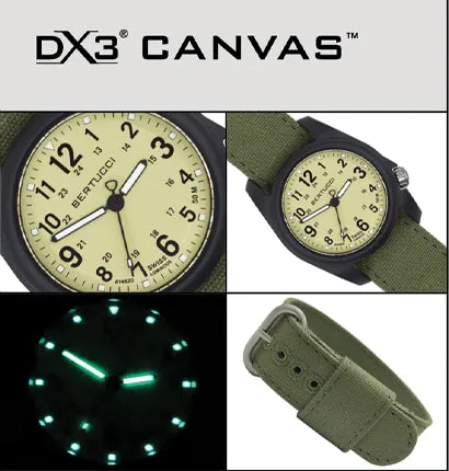 Bertucci DX3 Canvas Watch - White & Black