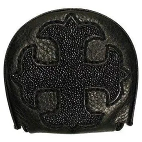Black Cross Coin Wallet