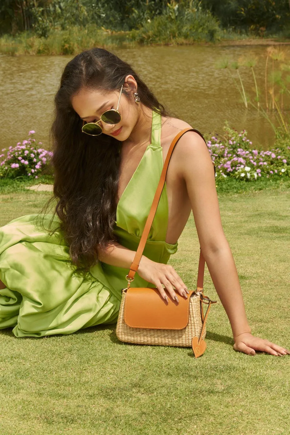 Calla Water Hyacinth Fiber Bag