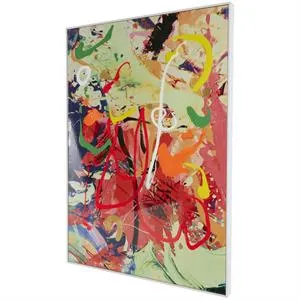 Canvas Art - Multi Colored Abstract Paint Splatter Wall Art Decor - 28" X 2" X 40"