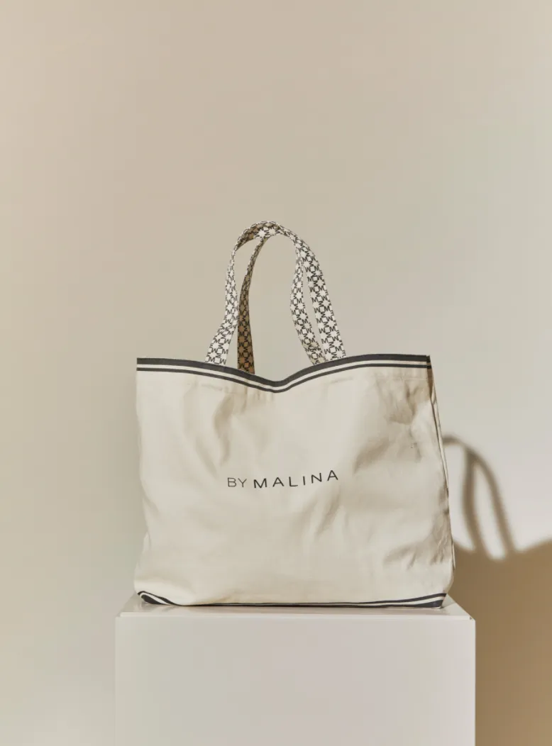 Canvas Bag - Cream Iconic Print