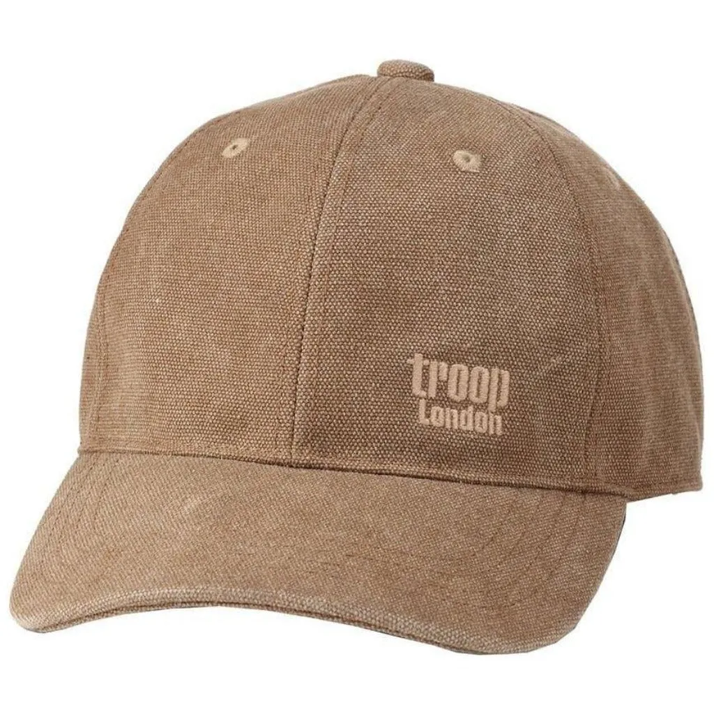 Canvas Baseball Cap - Troop London Sun Hat - 8 Colours