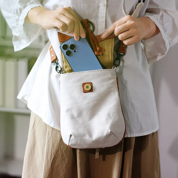 Chic Ladies Canvas Over The Shoulder Bag Crossbody Canvas Bags For Women