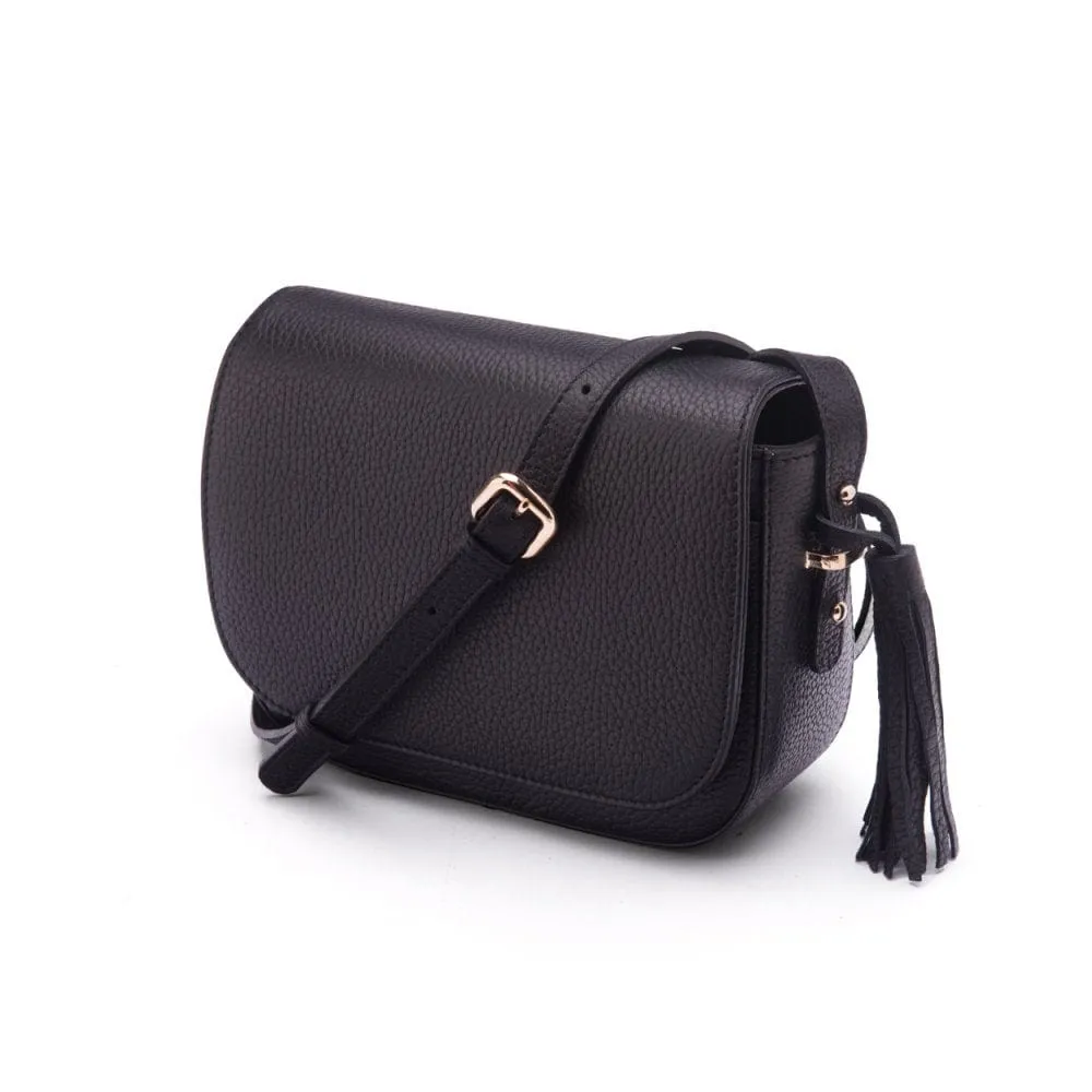 Clarice Tassel Bag - Black