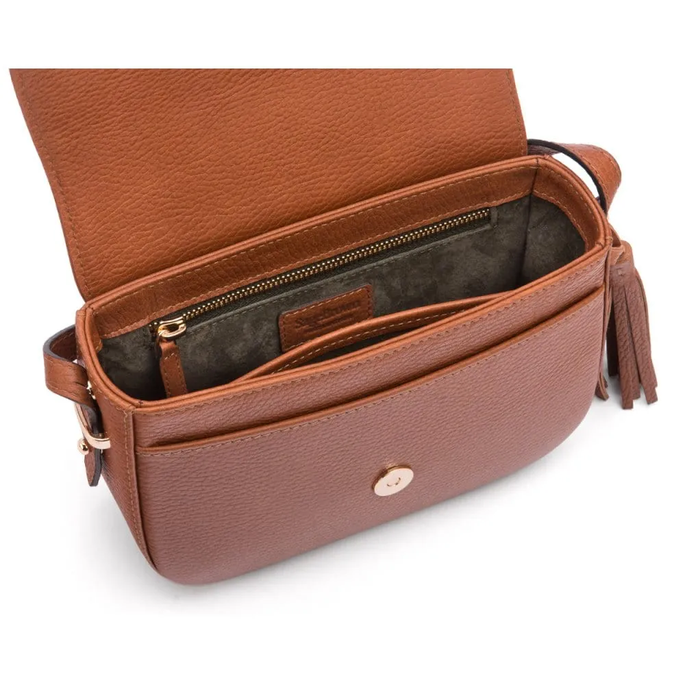Clarice Tassel Bag - Tan