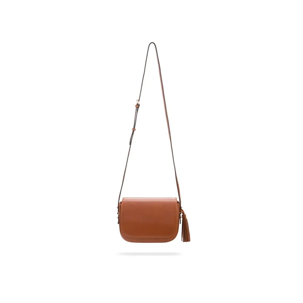 Clarice Tassel Bag - Tan
