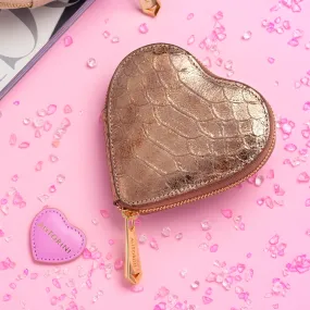 Coin Purse Heart in Bronze