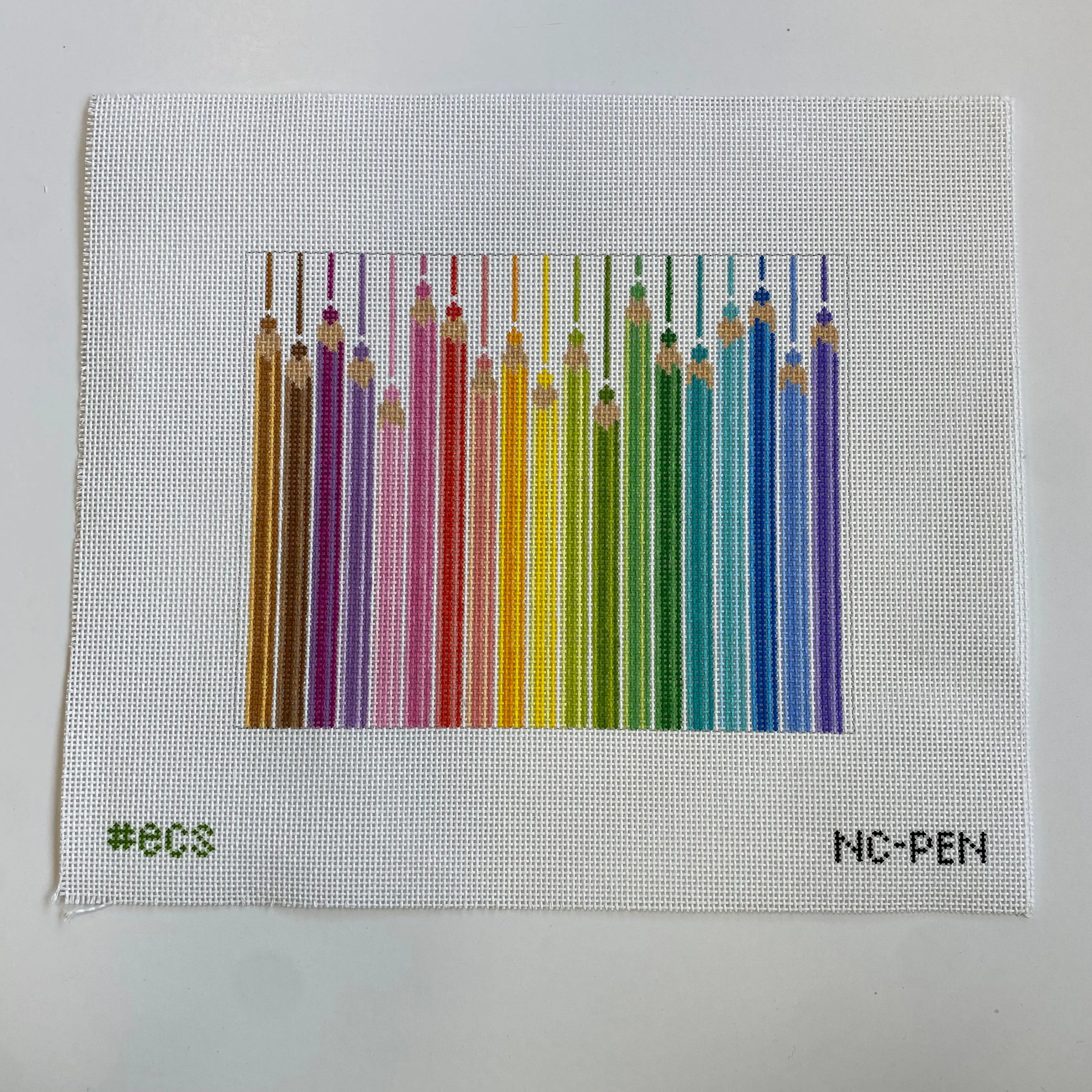Colored Pencils Clutch Canvas