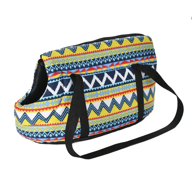 Cozy and Classic Pet Carrier: Stylish Outdoor Travel Backpack for Small Dogs, Cats, and Puppies - Perfect for Chihuahuas, Pugs, and On-the-Go Pet Adventures