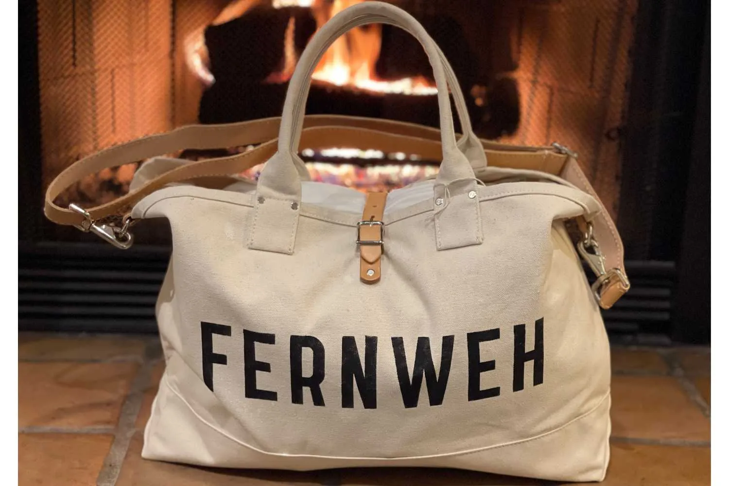 Fernweh Canvas Travel Tote Bag