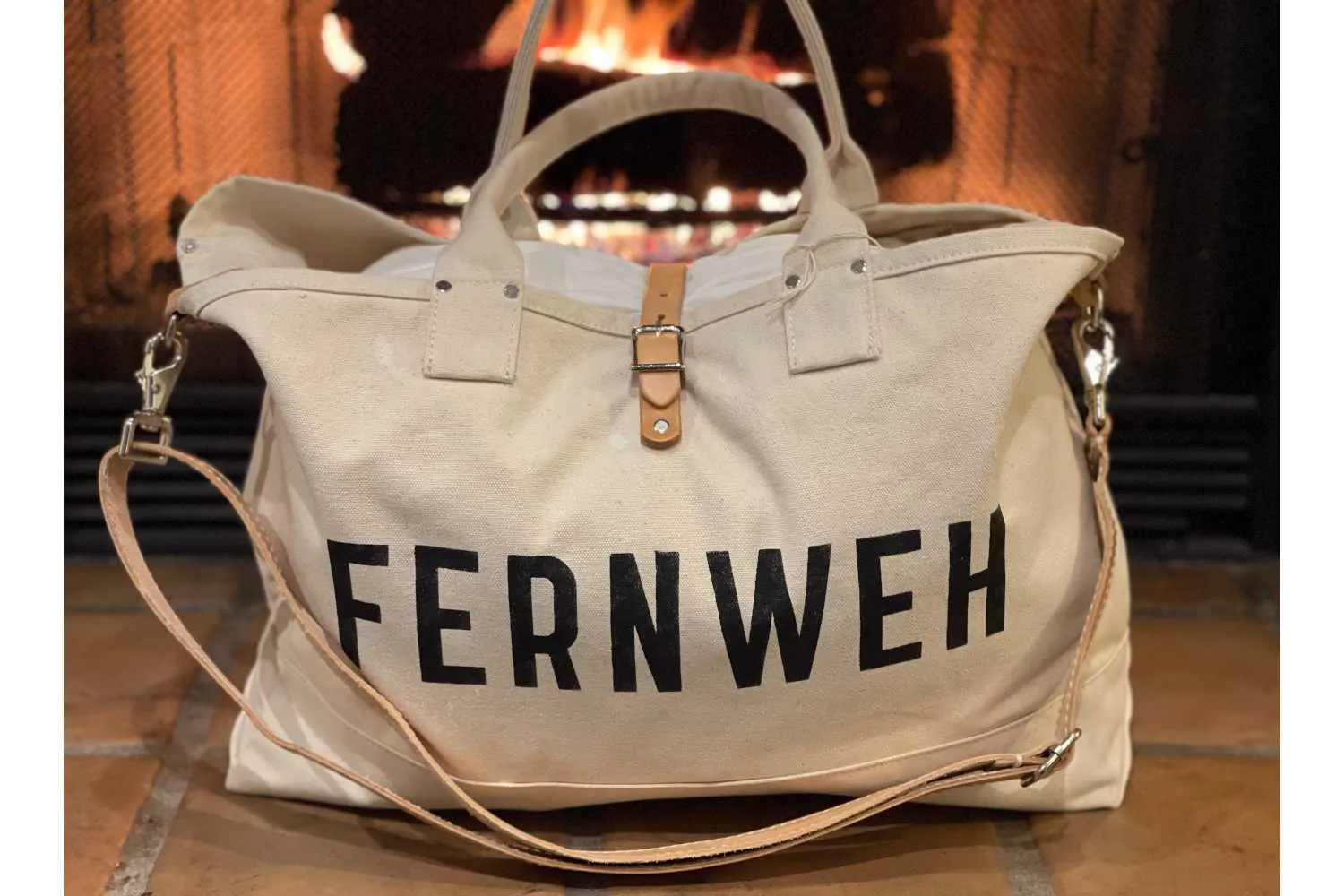 Fernweh Canvas Travel Tote Bag