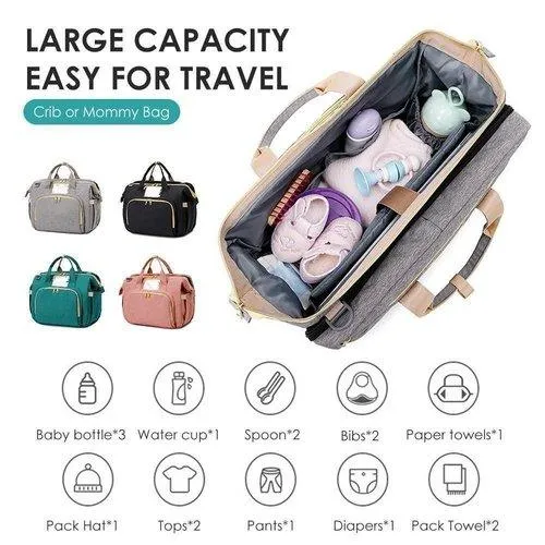 Foldable Changing Bed Baby Diaper Bag