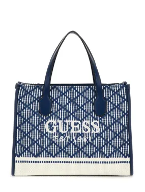 Guess Silvana Tote - Navy Multi