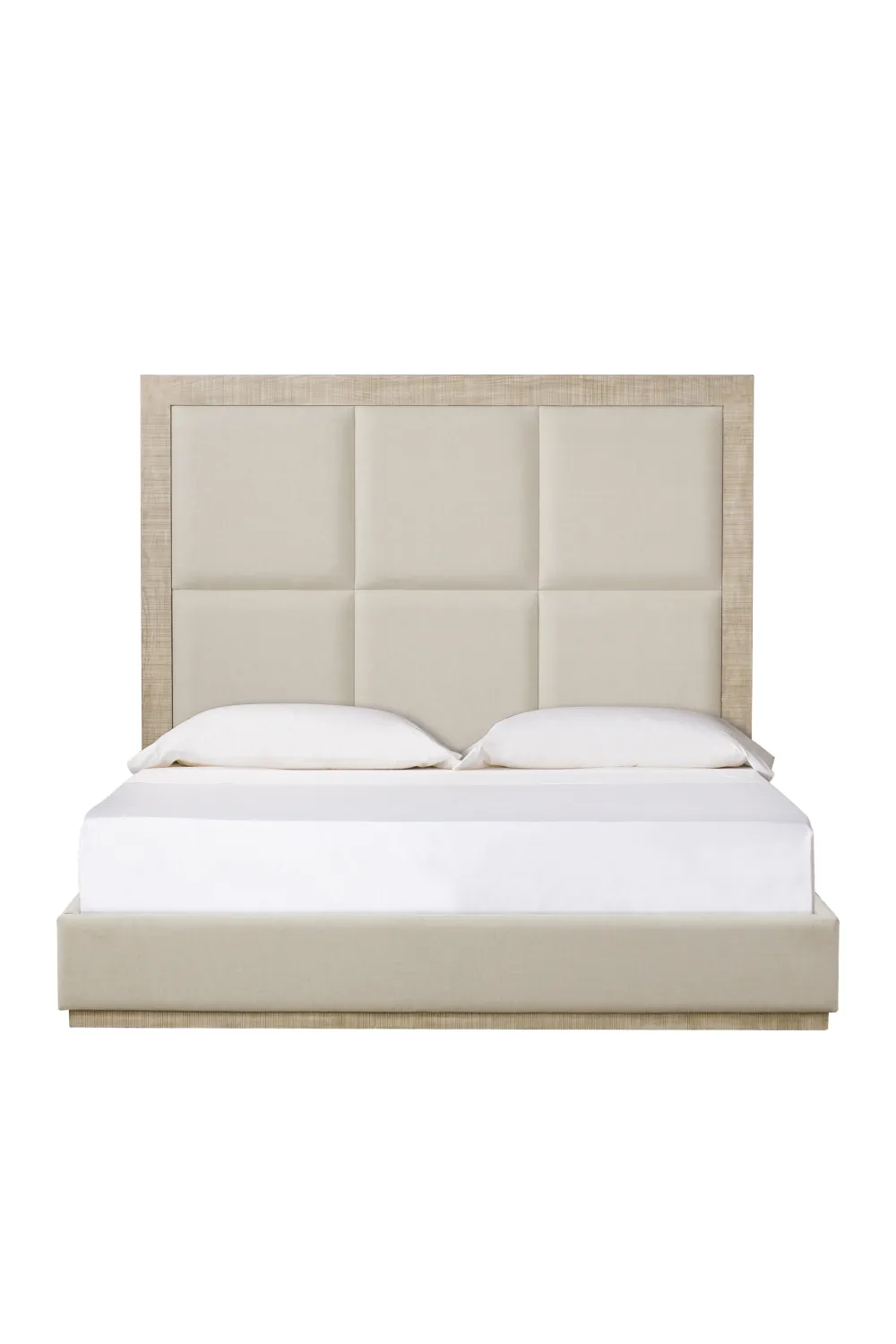 Ivory Textured Ash Queen Bed | Andrew Martin Raffles