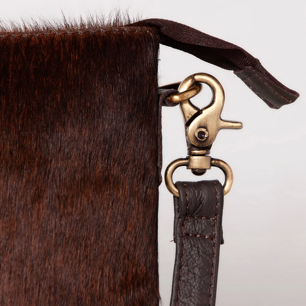 KBK102 - KBK102 -CROSS BODY Hand Tooled Saddle Leather with Cowhide Leather Ladies Bag KBK102 - KBK1