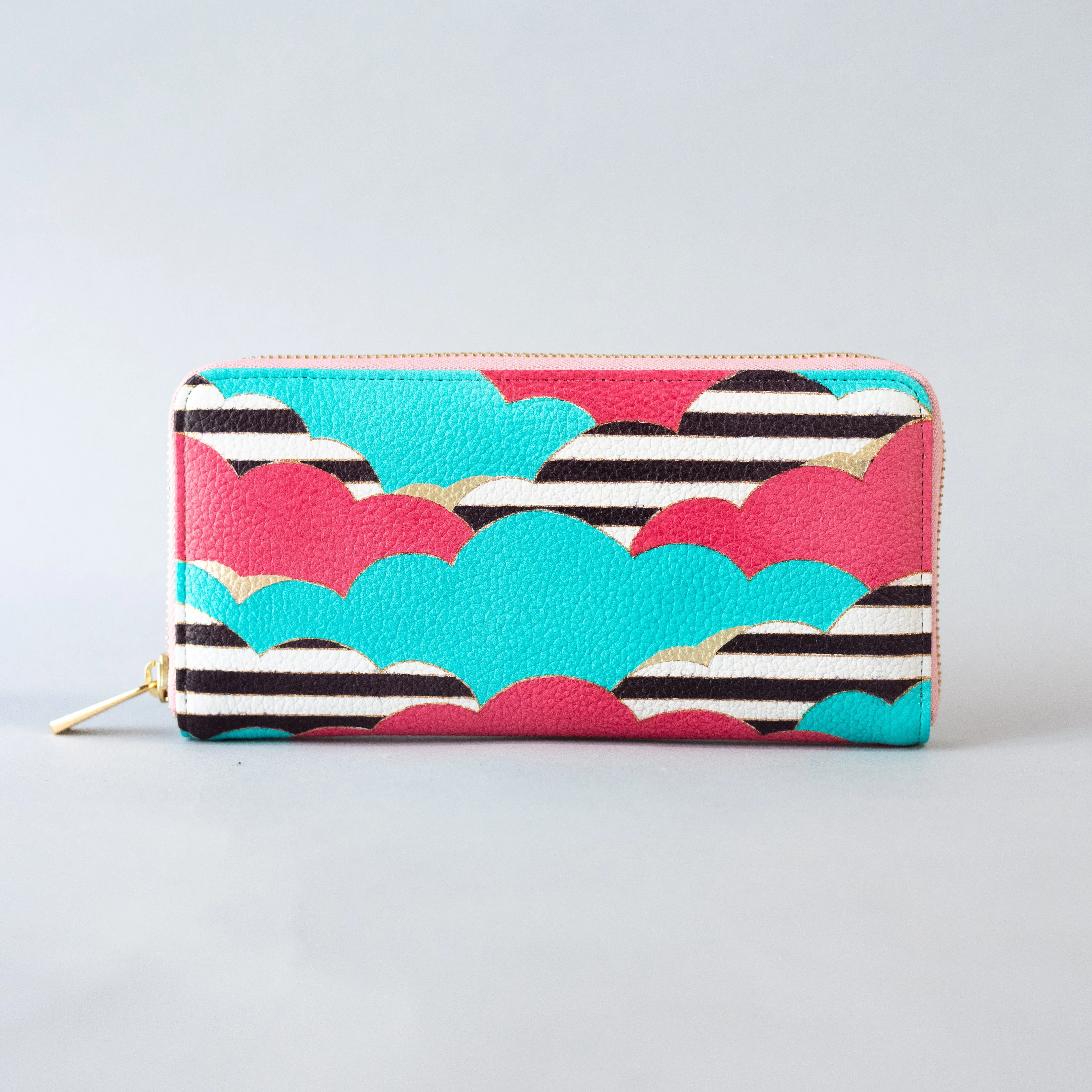 Kyo-Yuzen Leather Long Wallet - 001