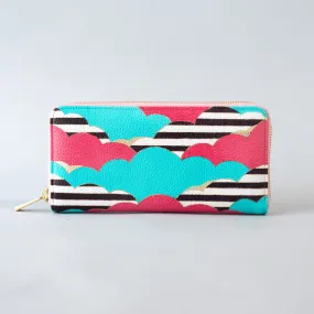Kyo-Yuzen Leather Long Wallet - 001