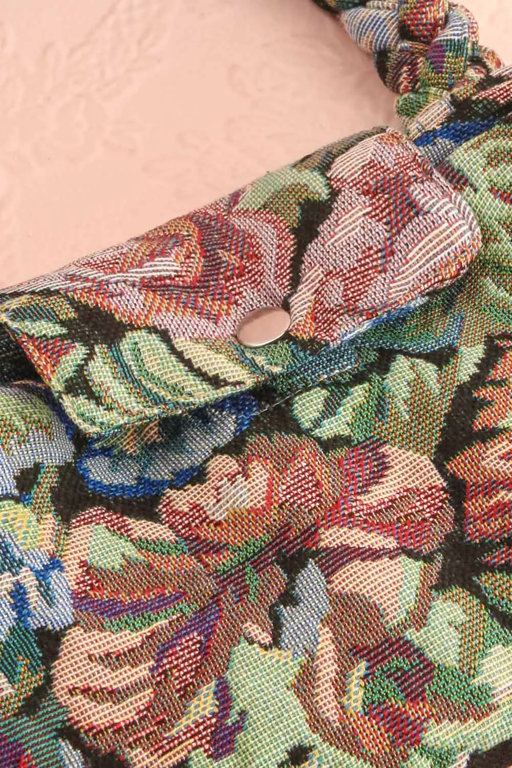 Lazaria | Floral Jacquard Foldable Tote Bag