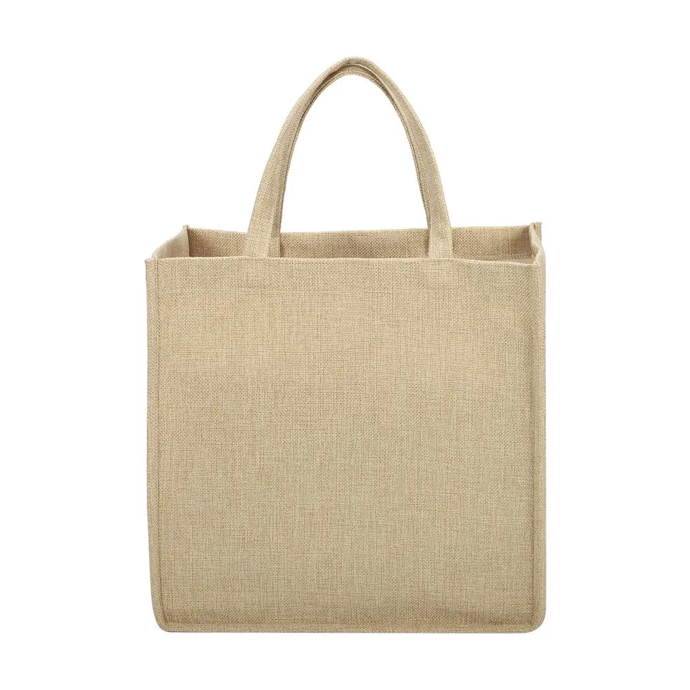 Linen Tote Bag Natural - 30 x 30 x 19 cm