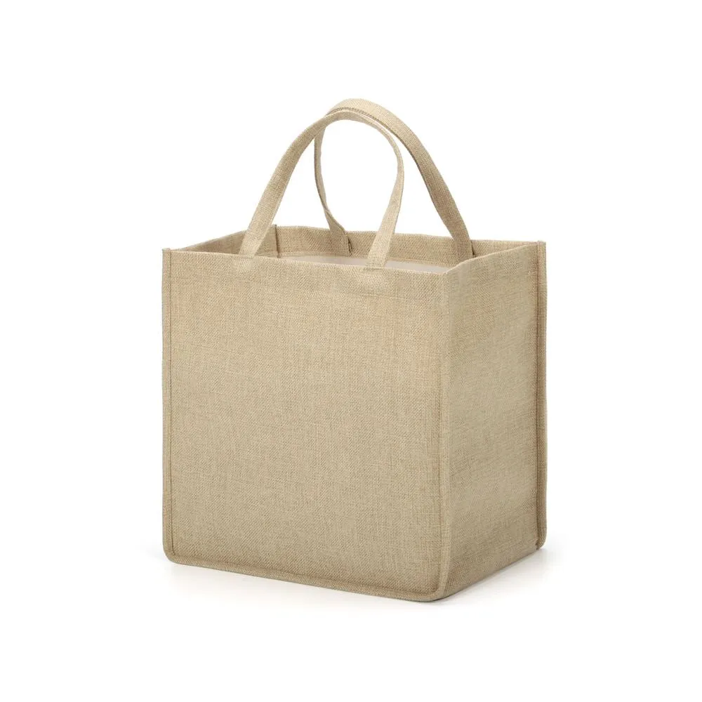 Linen Tote Bag Natural - 30 x 30 x 19 cm