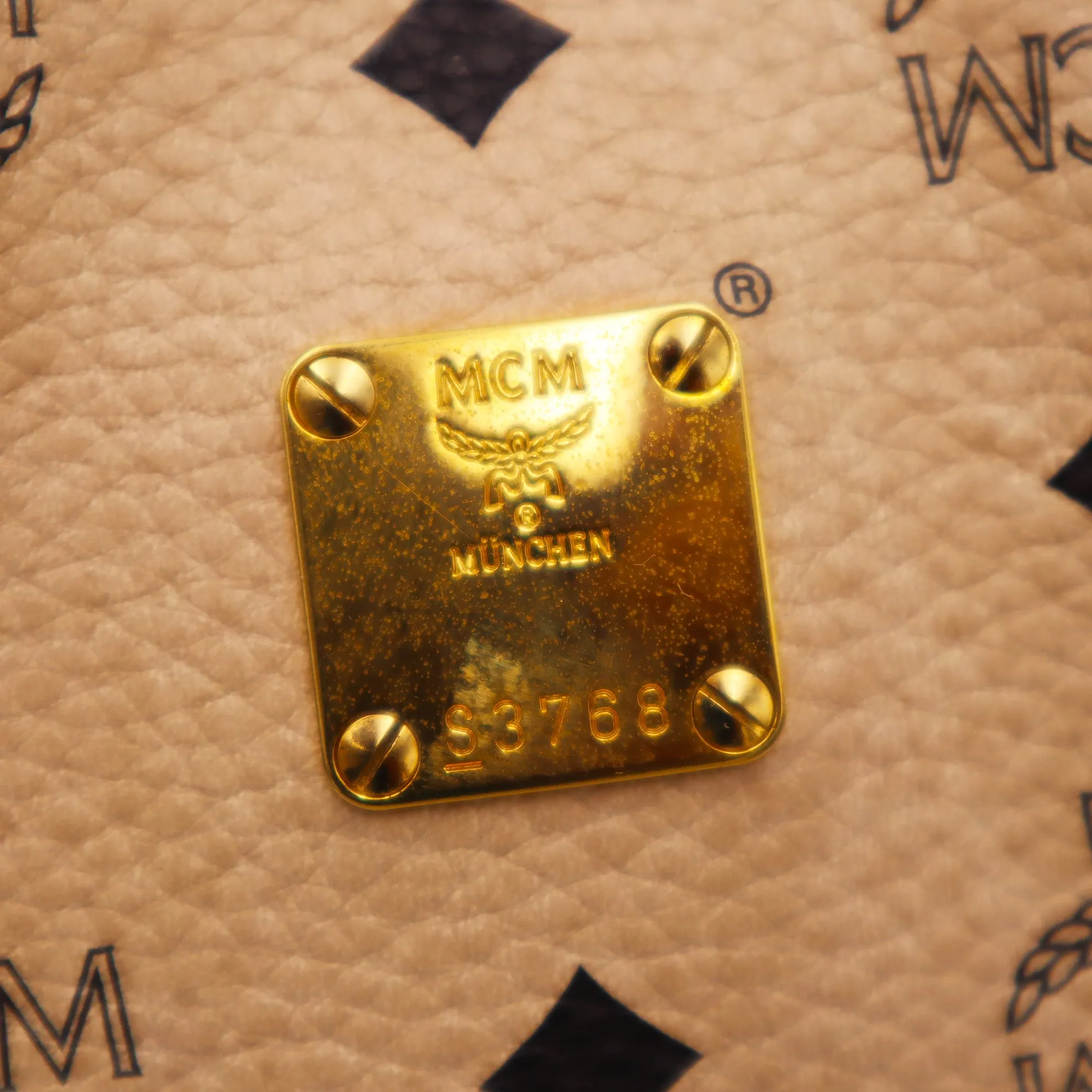 MCM Visetos Canvas Shoulder Bag