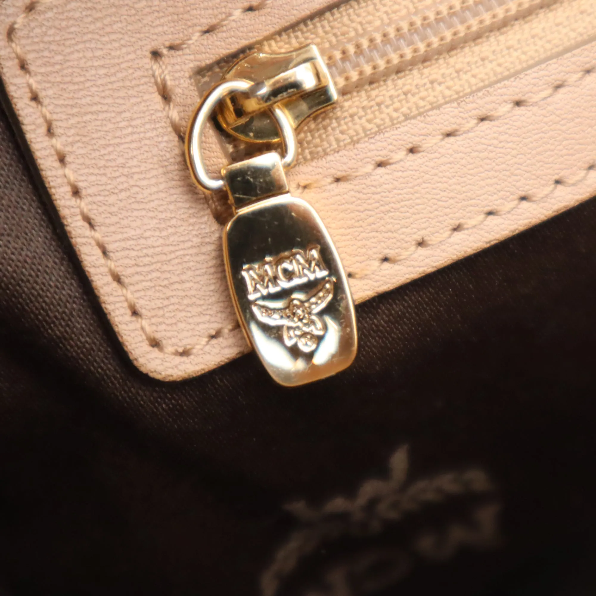 MCM Visetos Canvas Shoulder Bag