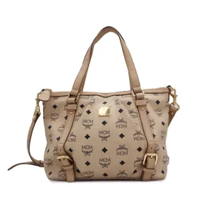 MCM Visetos Canvas Shoulder Bag